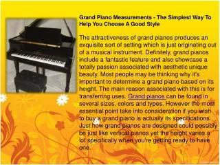 grand piano measurements - the simplest way to help you choo