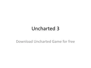 uncharted 3