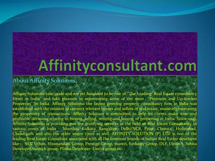 affinityconsultant com