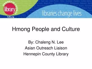 Hmong People and Culture