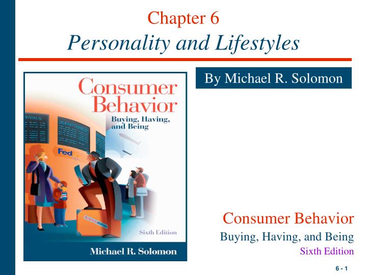 chapter 6 personality and lifestyles
