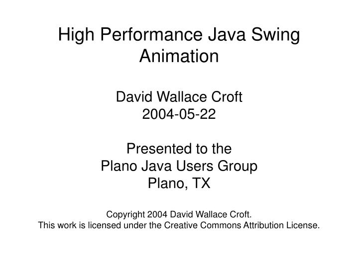high performance java swing animation