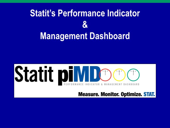 statit s performance indicator management dashboard