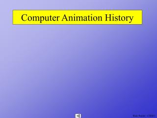Computer Animation History