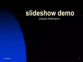 slideshow demo