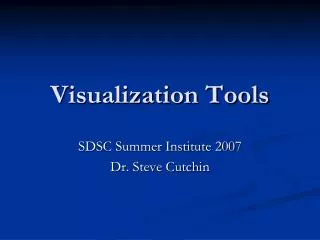 Visualization Tools