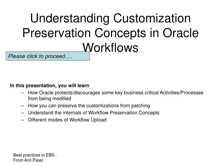 understanding customization preservation concepts in oracle workflows