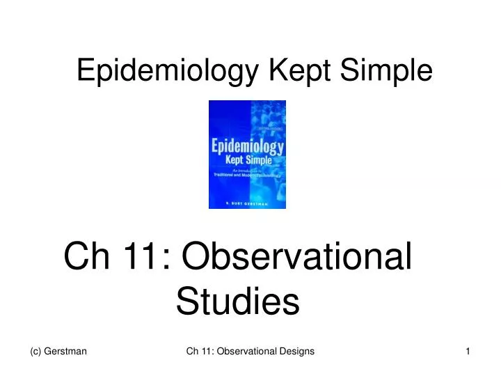 epidemiology kept simple