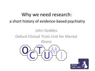 Why we need research: a short history of evidence-based psychiatry