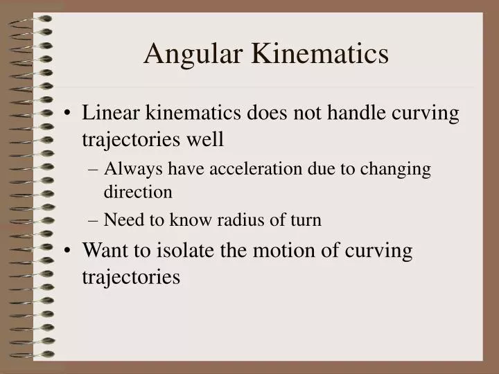 angular kinematics