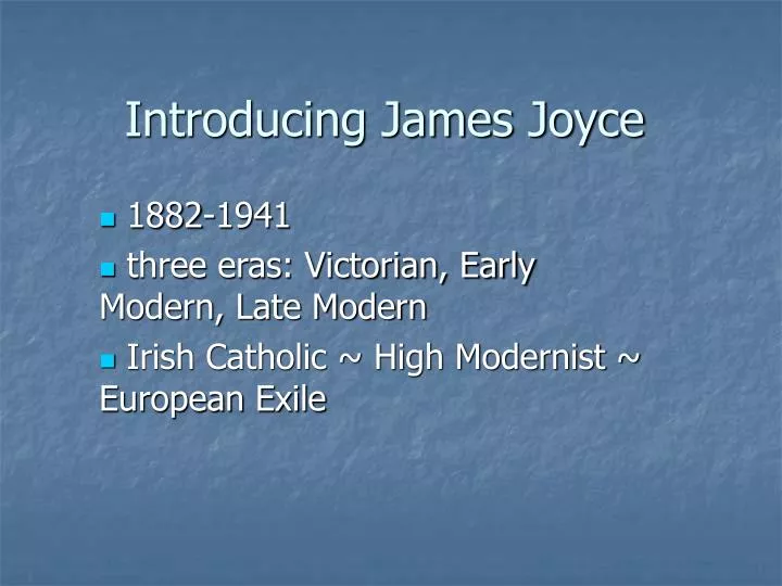 introducing james joyce
