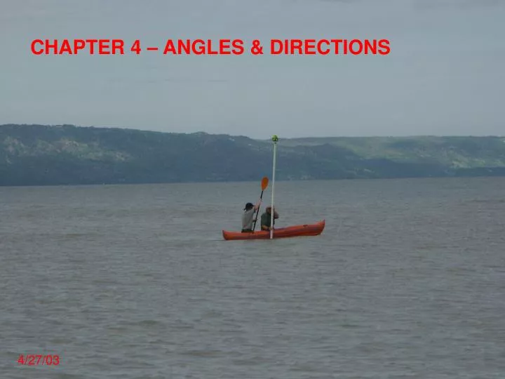 chapter 4 angles directions