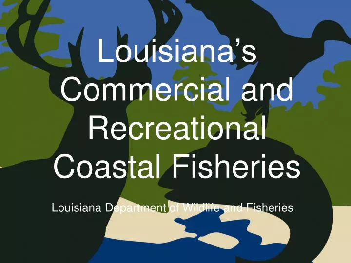 louisiana s commercial and recreational coastal fisheries