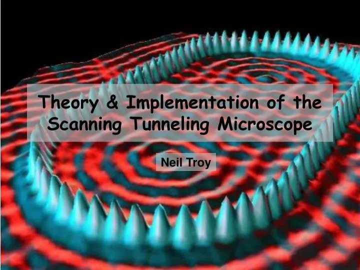 theory implementation of the scanning tunneling microscope
