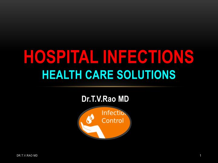 hospital infections health care solutions