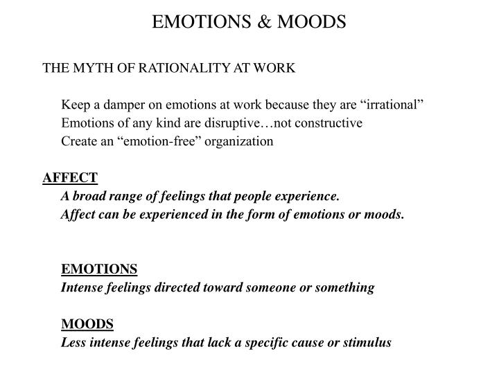 emotions moods