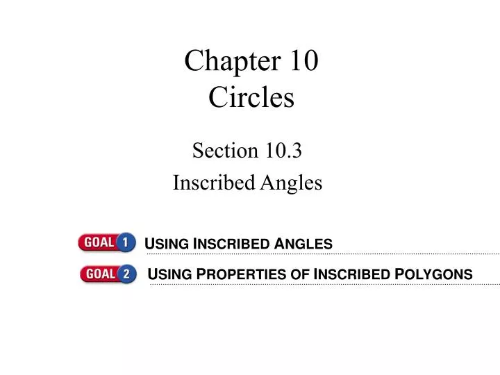 chapter 10 circles