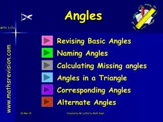 Revising Basic Angles