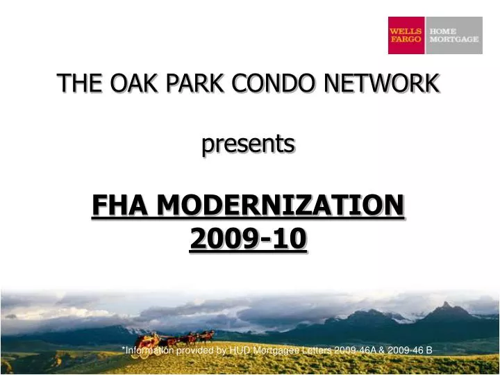 the oak park condo network presents fha modernization 2009 10
