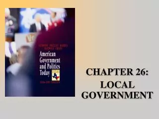 CHAPTER 26: LOCAL GOVERNMENT
