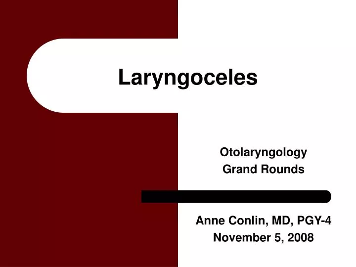 laryngoceles