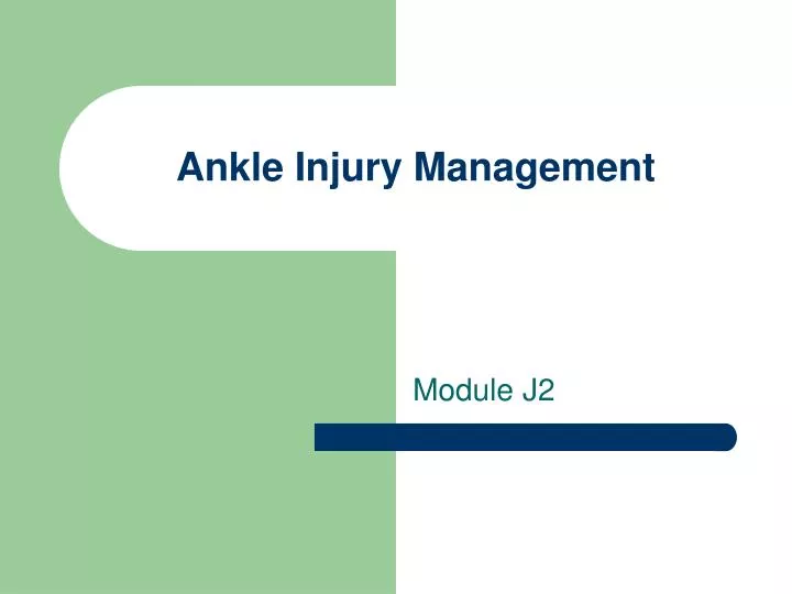 ankle injury management
