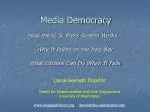 Media Democracy - slide 1