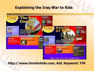 Explaining the Iraq War to Kids
