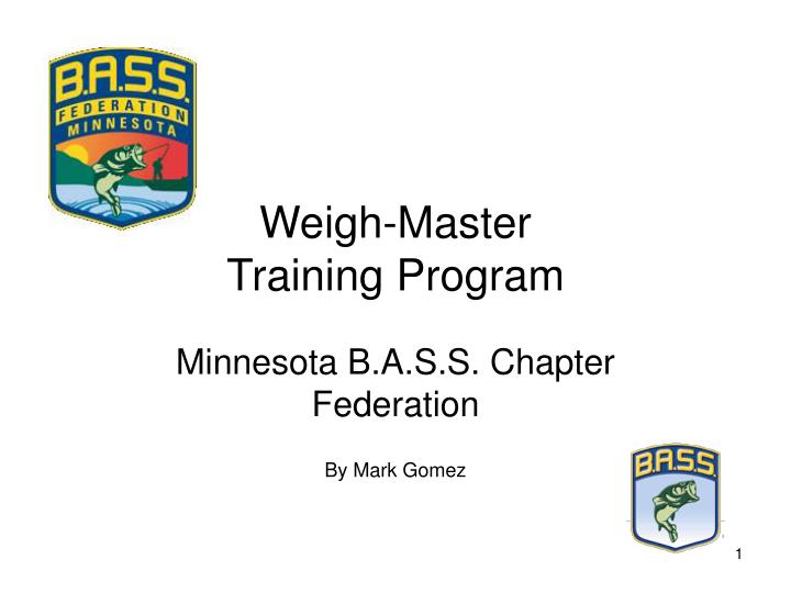 weigh master training program