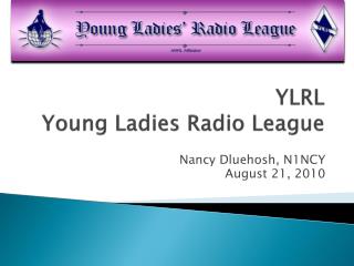 YLRL Young Ladies Radio League