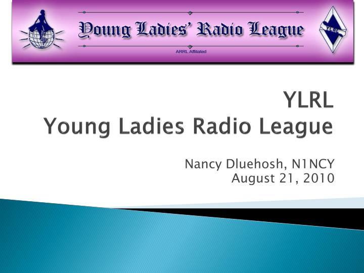 ylrl young ladies radio league