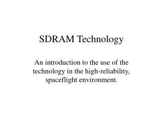 SDRAM Technology