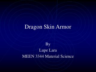 Dragon Skin Armor