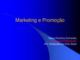 marketing e promo o