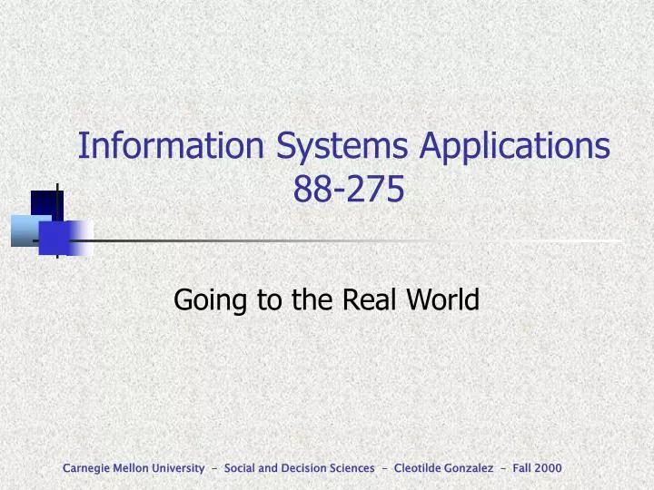 information systems applications 88 275