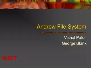Andrew File System