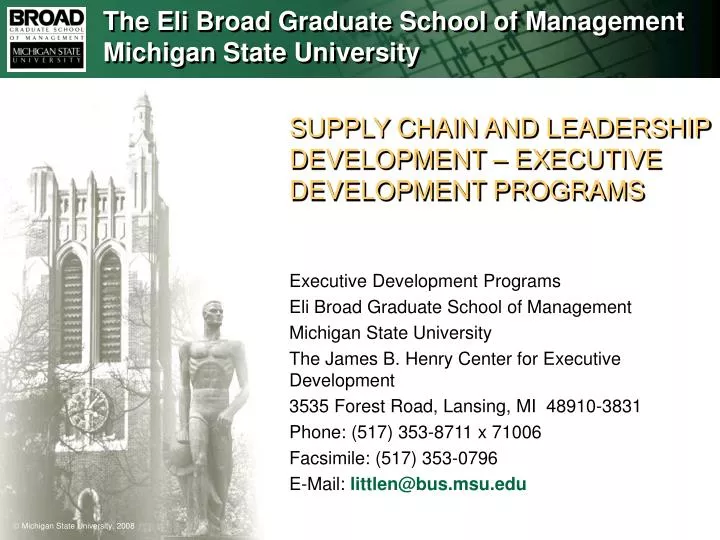 supply chain and leadership development executive development programs
