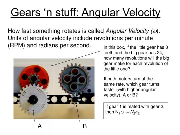 gears n stuff angular velocity