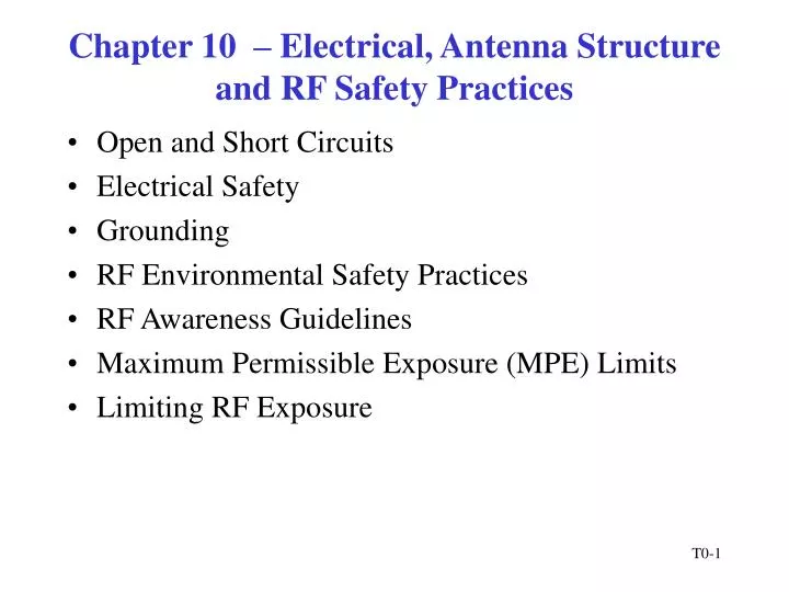 chapter 10 electrical antenna structure and rf safety practices