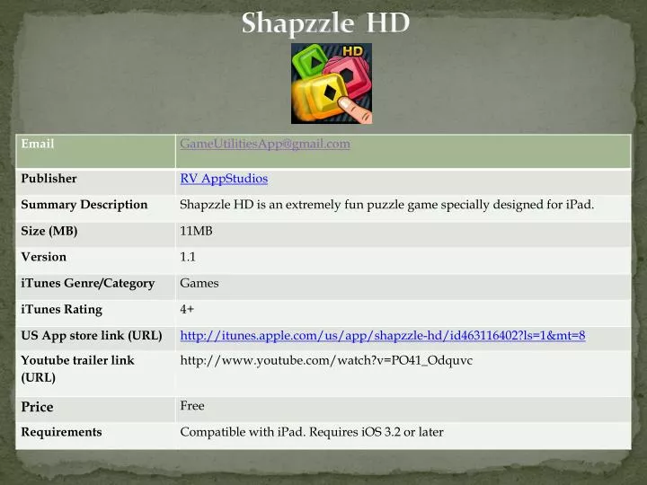 shapzzle hd