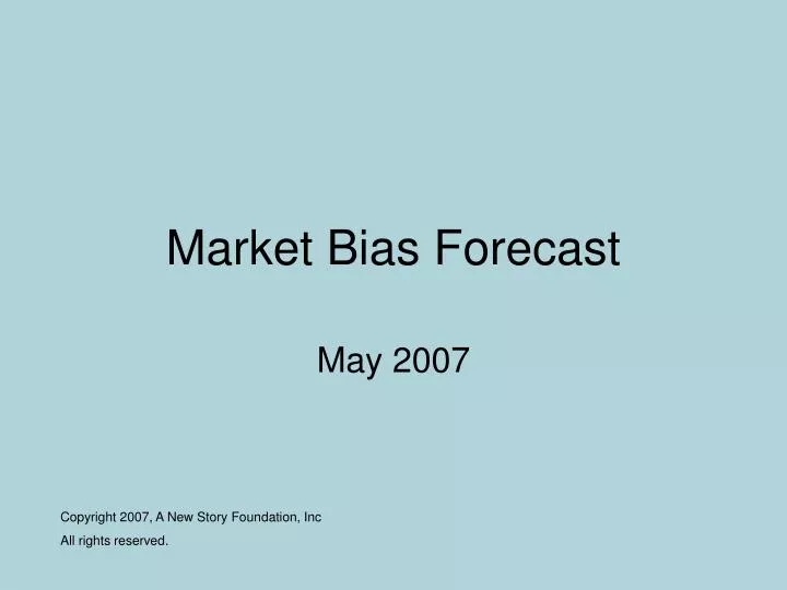 market bias forecast