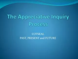 The Appreciative Inquiry Process