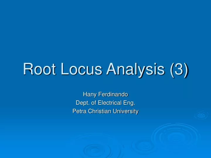 root locus analysis 3