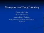 PPT - Hospital Drug Formulary PowerPoint Presentation, Free Download ...