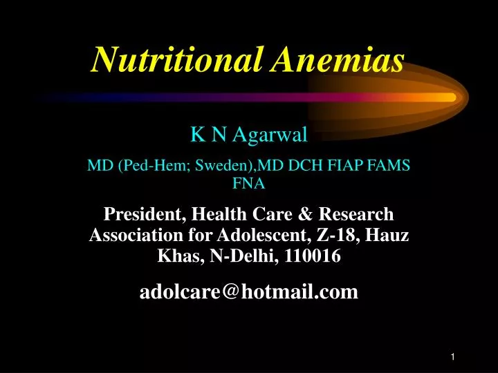 nutritional anemias