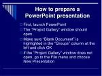 How to prepare a PowerPoint presentation - slide 1