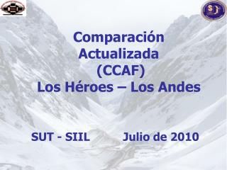 Comparación Actualizada (CCAF) Los Héroes – Los Andes