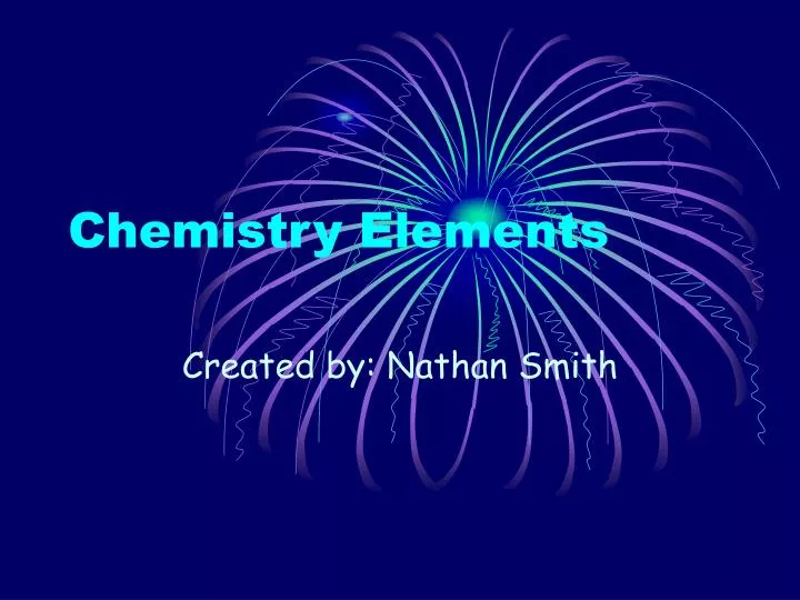 chemistry elements