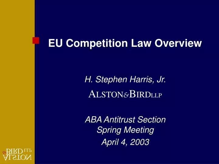 eu competition law overview