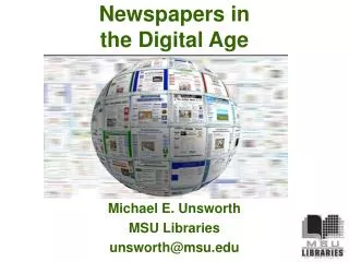 Newspapers in the Digital Age